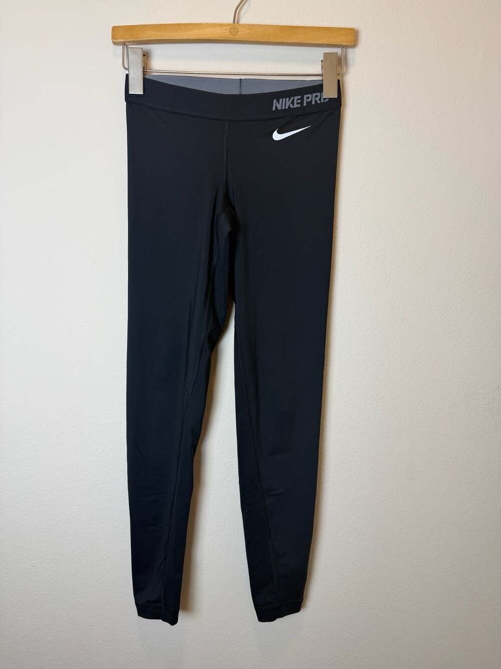 Nike Pro Dri-FIT Black Full-Length Leggings Tights XS